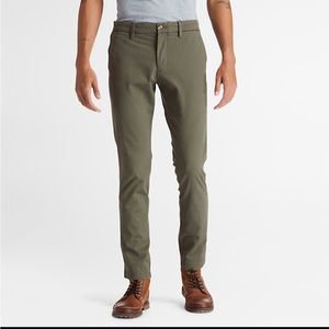 Timberland Men’s Sargent Lake Slim Fit Twill Pant, Olive Green, size 32x30